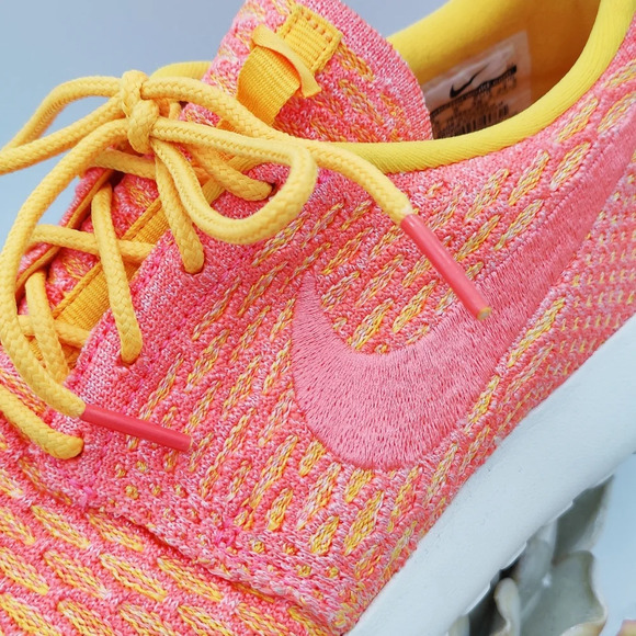 Nike Sneakers | Orange/Mango Roshe Fly Knits / Orange & Yellow - Picture 2 of 6
